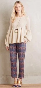 NEW $248 Mes Demoiselles Boteh Jacquard Trousers Pants Size 40 Z183-7 - Picture 1 of 4