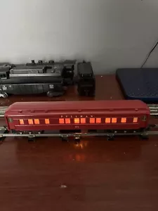 AMERICAN FLYER S GAUGE RED PULLMAN HEAVYWEIGHT PASSENGER CAR #652 WITH BOX EX++ - Picture 1 of 24