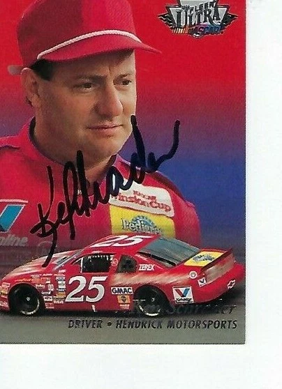 KEN SCHRADER SIGNED 1996 FLEER ULTRA #59 - NASCAR - Image 1 of 1