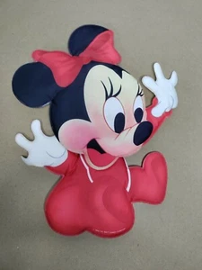 Vintage 1984 Disney Baby Minnie Mouse Babies Nursery Wall Hanging 14" 2D Decor - Picture 1 of 6