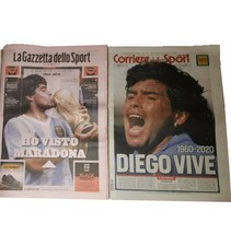 Set 2 Giornali Gazzetta dello Sport + Corriere 26.11.2020 MARADONA 1960-2020