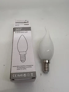 10pcs 7W Retro LED Candle Filament Bulb C35 Frosted Light Bulb E14 Dimmable Edis - Picture 1 of 5