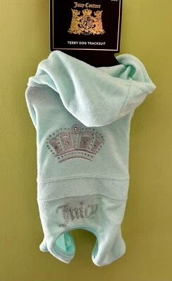 Chándal Juicy Couture Terciopelo Perro Súper Suave Turquesa M/L ¡Nuevo Con Etiquetas!! Foto 1 de 4