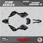Graphics Kit For Suzuki DR200-S (All Years) DR 200-S Icon Series - Smoke