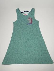 So Girls Unicorn Green Dress Sleeveless Size XL (14) - Picture 1 of 5