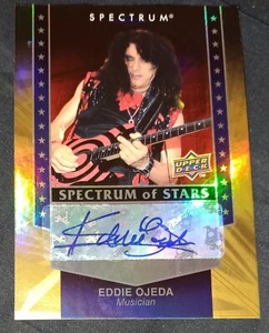 Twisted Sister Eddie Ojeda Signed 2008 Upper Deck Spectrum of Stars Auto Card - Imagen 1 de 1