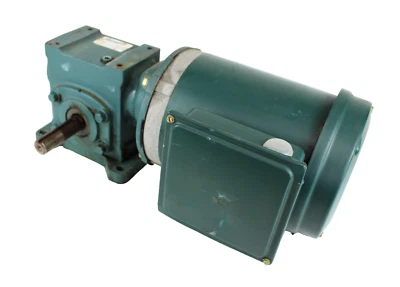Reliance Electric P56H1337H Motor 3/4HP 1725RPM w/Dodge Tigear 10:1 Gear Reducer - Image 1 of 4