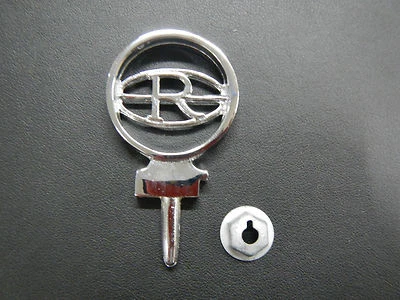 1964 1965 Buick Riviera "R" Hood Ornament Hood Spear Emblem Badge 64 65 GS w nut - Image 1 of 4