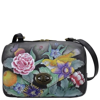 Anuschka RETIRADO #593-VBQ "RAMO DE COLECCIÓN" Convertir Viaje Org 9.5"x6.25"x2.5" Foto 1 de 4