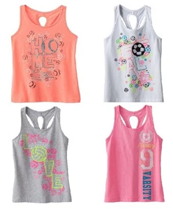 SO Brand Sports Themed Graphic Crisscross Keyhole Tank Top ~ New With Tags - Picture 1 of 26