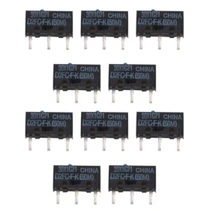 10Pack Original Genuine Micro Switch For Omron D2FC-F-K(50m) D2FC-F-K Mouse g - Photo 1/3