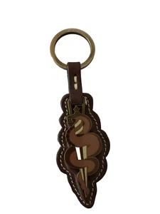Paul Smith Keyring UK Abstract Snake & Dagger Large Leather Keyring Very Rare - Picture 1 of 5