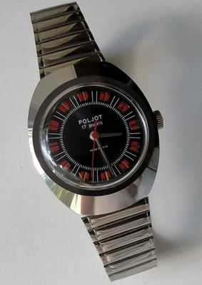 Reloj Poljot 2609.N Vintage Original Soviético Mecánico Grande Elegante Años 80 Foto 1 de 4