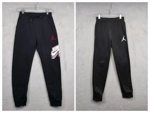 Pantalones deportivos Jordan niño 12-13 años negro polar Joggers Jumpman rendimiento deportivo - Imagen 1 de 23