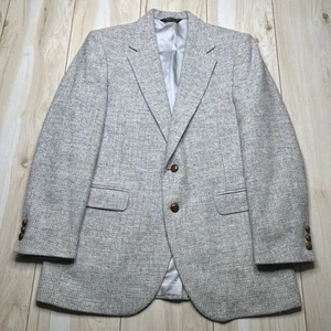 Harris Tweed Thick Pure Scottish Wool Sports Coat Mens 41R Blazer Jacket Striped - Picture 1 of 12