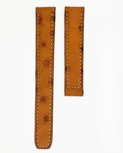 NEW Authentic BAUME MERCIER Ladies Tan RARE Leather Strap Band 15 x 14 mm - Picture 1 of 2