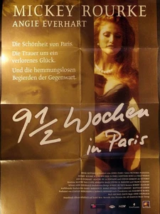 9 1/2 Wochen in Paris - Mickey Rourke - Videoposter A1 84x60cm gefaltet - Picture 1 of 1