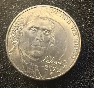 2022 P Jefferson Nickel Error Coin - Picture 1 of 4