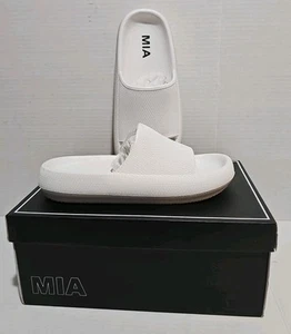 Mia Lexa Women's Blue Slide Sandals Size 7 With Box - Picture 1 of 6