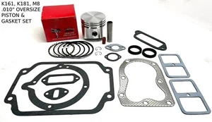 7HP 8HP OVERHAUL REBUILD KIT FITS KOHLER K161 K181 M8 .010" PISTON & GASKETS - Picture 1 of 1