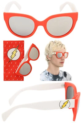 DC Comics The Flash Lightning Bolt Logo Retro PARA HOMBRES GAFAS DE SOL con Estuche Nuevo con Etiquetas Foto 1 de 4