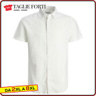 men's shirt PLUS SIZES long sleeve classic cotton from 2XL to 7XL Jack Jones