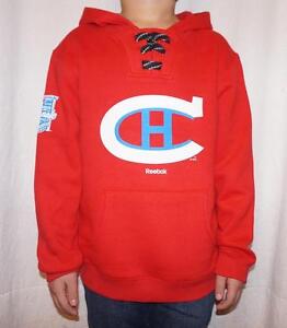 NWT Montreal Canadiens 2016 Winter Classic Youth Boys Lace-Up Pullover Hoodie