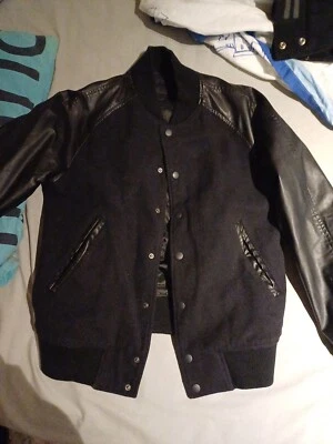 Teddy manches en cuir - Photo 1/3