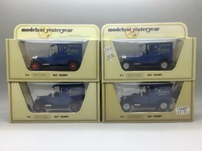 MATCHBOX MODELS OF YESTERYEAR Y5 1927 TALBOT VAN CHOCOLAT MENIER FOUR VARIATIONS - Image 1 of 4