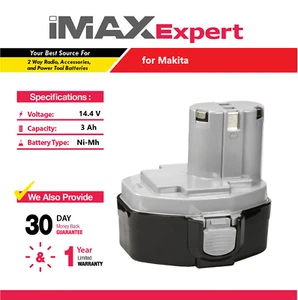 Batería NiMh 14,4V 3Ah para Makita 1433, 1434, 1435, 192699-A, 193158-3 - Imagen 1 de 6
