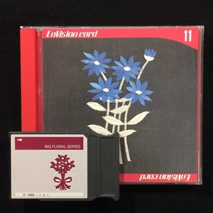 Envision Big Floral Embroidery Designs Card #11 for Janome Elna Kenmore - Picture 1 of 4