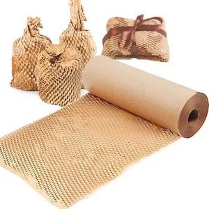 Honeycomb Packing Paper Roll–Eco Biodegradable Wrap for Moving&Gift Packaging AU - Picture 1 of 44