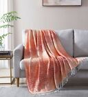 Sterling Creek Woven Silky Soft Lightweight Decorative Throw Blanket, 50