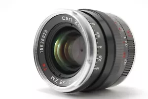 【COMO NUEVO】Carl Zeiss Biogon T* 35 mm f/2 ZM negro para montaje Leica M de JAPÓN - Imagen 1 de 12
