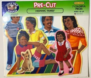 Hispanic Family Felt Flannel Board Little Folk Visual Early Education Precut - Picture 1 of 2