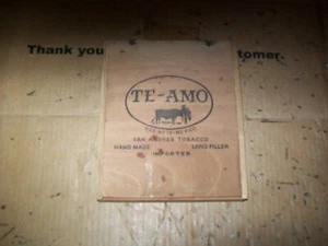 Te-Amo Wooden Cigar Box - Picture 1 of 8