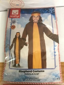 Smiffys Shepherd Costume, Brown with Robe & Headpiece 4-6 years - Picture 1 of 2