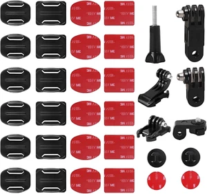 Attacchi Gopro, Supporto Attacchi Adesivo Curvo E Piatto, 3 M Supporti Gopro Cas - Foto 1 di 12