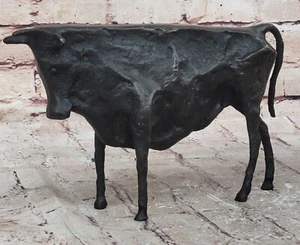 Picasso Bronze Abstract Bull Figurine Sculpture – Modern Minimalist Design - Picture 1 of 10