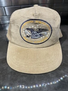 Vtg NRA Snapback Hat Cap Corduroy 80s Made In USA I’m Protecting Your Gun Rights - Picture 1 of 5