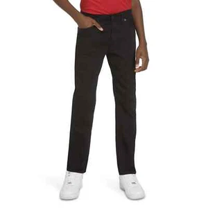 Levi's Boys 502 Regular Taper Fit Performance Black Jeans, Size 14 (27x29) - Picture 1 of 5