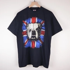 Vintage Bulldog Zip It London Shirt Adult Medium 20x28.5 - Picture 1 of 11