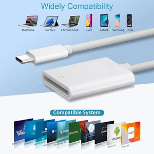 USB-C to SD Card Reader Adapter – High-Speed Memory Card Reader - Picture 1 of 6
