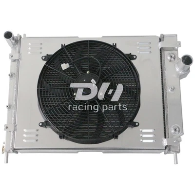 3Row Alum Radiator+Shroud+Fan For 2000-04 Dodge Durango Dakota 3.7L 3.9 4.7 5.9L - Image 1 of 4