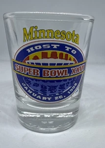 1992 Super Bowl XXVI Shot Glass - Minneapolis Minnesota Host - Picture 1 of 5