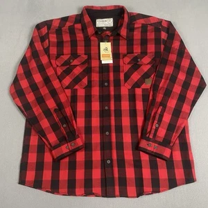 Legendary Whitetails Tough As Buck Buffalo Check Flannel Men's 2XL Red Black NWT - Picture 1 of 10