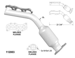 Left Catalytic Converter for 2005-2006 Toyota Tundra SR5 4.0L V6 GAS DOHC - Bild 1 von 2