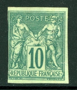 France 1877 Colonies General Issues 10¢ Imperf Type 2 Scott #32 Mint G43 - Picture 1 of 6