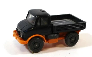 Wiking H0 1/87 Unimog plataforma negro-naranja (64/13) - Imagen 1 de 1