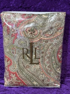 Ralph Lauren Tablecloth ASHBOURNE CAMEL 70” Round Paisley Discontinued HTF NIP - Picture 1 of 6